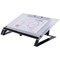 R-Go Read2Write Document Holder, Adjustable Tilt, Black and Frosted