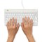 R-Go Compact Break Keyboard Wired White UK QWERTY
