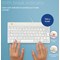 R-Go Compact Break Keyboard Wired White UK QWERTY
