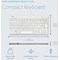 R-Go Compact Break Keyboard Wired White UK QWERTY
