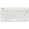 R-Go Compact Break Keyboard Wireless White UK QWERTY