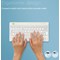 R-Go Compact Break Keyboard Wireless White UK QWERTY