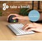 R-Go Compact Break Keyboard Wireless White UK QWERTY