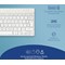 R-Go Compact Break Keyboard Wireless White UK QWERTY