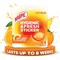 Harpic Hygienic Fresh Sticker Adhesive Toilet Block, Citrus, 6 Packs of 4 Tabs