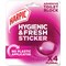 Harpic Hygienic Fresh Sticker Adhesive Toilet Block, Pine, 6 Packs of 4 Tabs