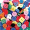 Brightly Coloured Craft Buttons Large 450g Bag