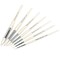 White Nylon Round Paint Brushes White Handle (Pack of 60)