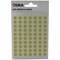 Blick Coloured Labels in Bags Round 8mm Dia 490 Per Bag Yellow (Pack of 9800) RS003458
