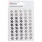 Blick Metallic Stars Stickers, 14mm, Silver, 135 Stickers
