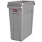 Rubbermaid Slim Jim Recycling Container Bin, 60 Litre, Grey