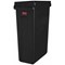 Rubbermaid Slim Jim Vented Container, 87 Litre, Black