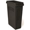 Rubbermaid Slim Jim Vented Container, 87 Litre, Black