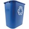 Rubbermaid Medium Recycling Wastebasket , 26 Litre, Blue Rubbermaid Medium Recycling Wastebasket , 26 Litre, Blue