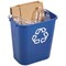 Rubbermaid Medium Recycling Wastebasket , 26 Litre, Blue