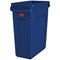 Rubbermaid Slim Jim Vented Container, 60 Litre Blue