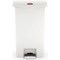 Rubbermaid Slim Jim Pedal Bin 50 Litres White