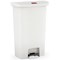 Rubbermaid Slim Jim Pedal Bin 50 Litres White