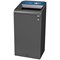 Rubbermaid Configure Container with Paper Recycling Label, 87 Litres, Grey/Blue