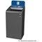Rubbermaid Configure Container with Paper Recycling Label, 87 Litres, Grey/Blue