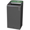 Rubbermaid Configure Container with Glass Recycling Label, 87 Litres, Grey/Green