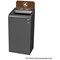 Rubbermaid Configure Container with Food Waste Label, 87 Litres, Grey/Brown