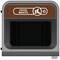 Rubbermaid Configure Container with Food Waste Label, 87 Litres, Grey/Brown