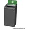 Rubbermaid Configure Container with Mixed Recycling Label, 87 Litres, Grey/Green