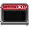 Rubbermaid Configure Container with Plastic Recycling Label, 125 Litres, Grey/Red
