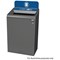 Rubbermaid Configure Container with Paper Recycling Label, 125 Litres, Grey/Blue