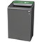 Rubbermaid Configure Container with Glass Recycling Label, 125 Litres, Grey/Green