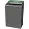 Rubbermaid Configure Container with Mixed Recycling Label, 125 Litres, Grey/Green