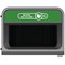 Rubbermaid Configure Container with Mixed Recycling Label, 125 Litres, Grey/Green