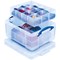 Really Useful Storage Box, 21 Litre, Clear