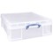 Really Useful Storage Box, 70 Litre, Clear
