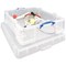 Really Useful Storage Box, 70 Litre, Clear
