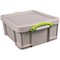 Really Useful Recycled Storage Box, 18 Litre, Grey