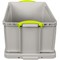 Really Useful Recycled Storage Box, 64 Litre, Grey
