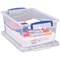 Really Useful Nesting Storage Box 10.1L Clear Pack of 3