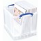 Really Useful Stacking Box Handles 25.7L Clear Pack of 3