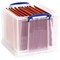 Really Useful Stacking Box Handles 25.7L Clear Pack of 3