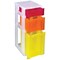 Really Useful Slimline 3 Drawer Storage Tower Clear/Ast