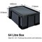 Really Useful Storage Box, 64 Litre, Black