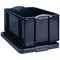 Really Useful Storage Box, 64 Litre, Black