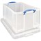 Really Useful Storage Box, 64 Litre, Clear