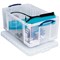 Really Useful Storage Box, 64 Litre, Clear