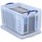 Really Useful Storage Box, 64 Litre, Clear