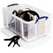 Really Useful Storage Box, 64 Litre, Clear
