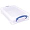 Really Useful Storage Box, 4 Litre, Clear