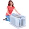 Really Useful Storage Box, 84 Litre, Clear